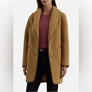 Lauren Ralph Lauren Women's 2-Button Sherpa Fleece Jacket Coat
Camel Size M